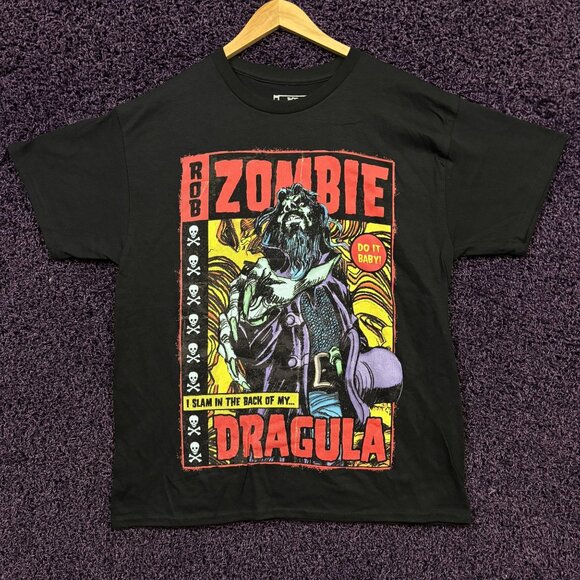 Rob Zombie Dragula Comic Book Groove Metal Band T-Shirt L - Picture 1 of 4